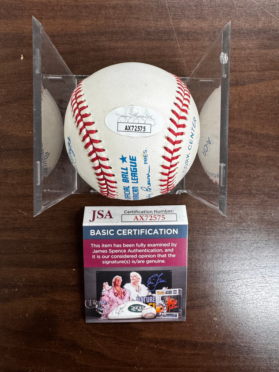 Wade Boggs Signed Autographed Rawlings OAL Baseball JSA *575