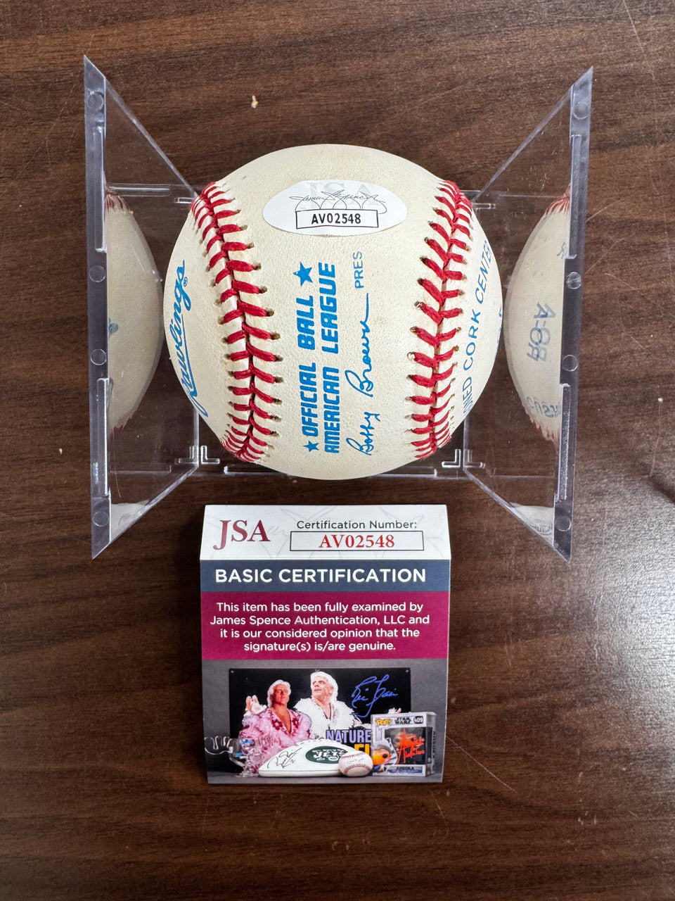Al Kaline Signed Autographed Rawlings OAL Baseball JSA *548