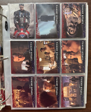 2011/16 Upper Deck Marvel Captain America Series 1-3 Complete Sets W/ Inserts