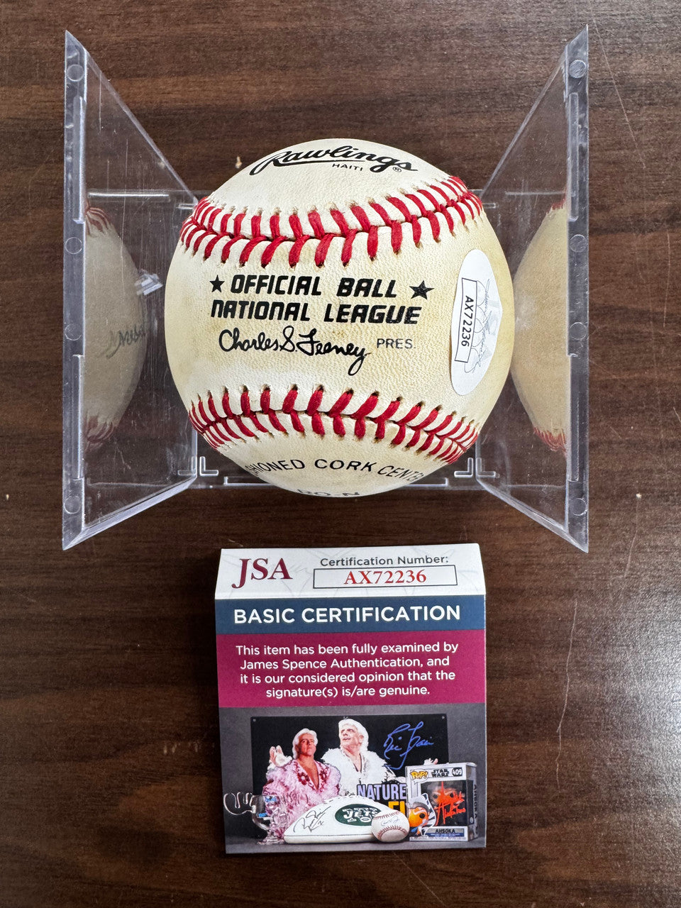 Bob Gibson Signed Autographed Rawlings ONL Baseball JSA *236