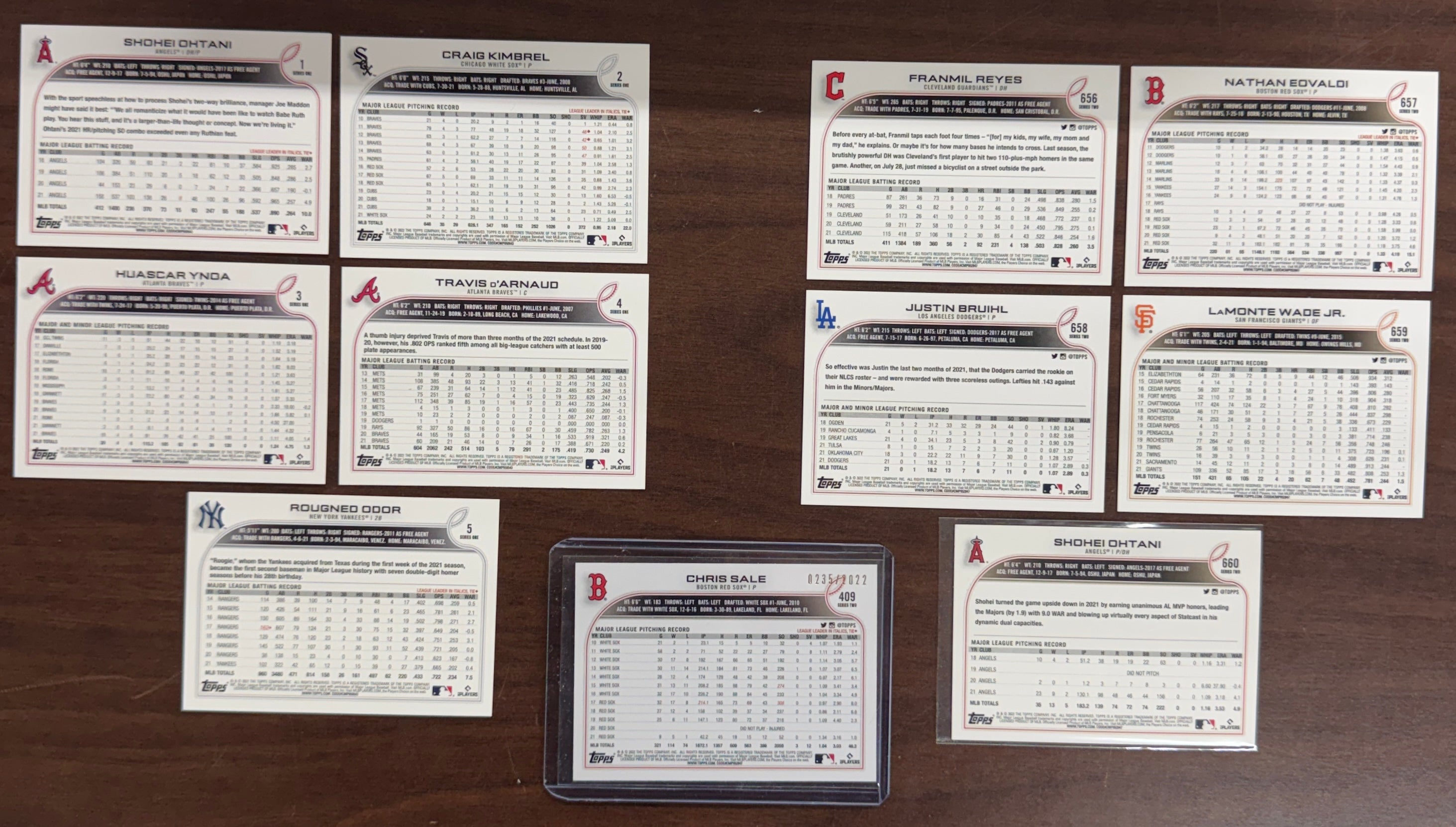 2022 Topps Series 1 & 2 Baseball Set Complete (660) NM