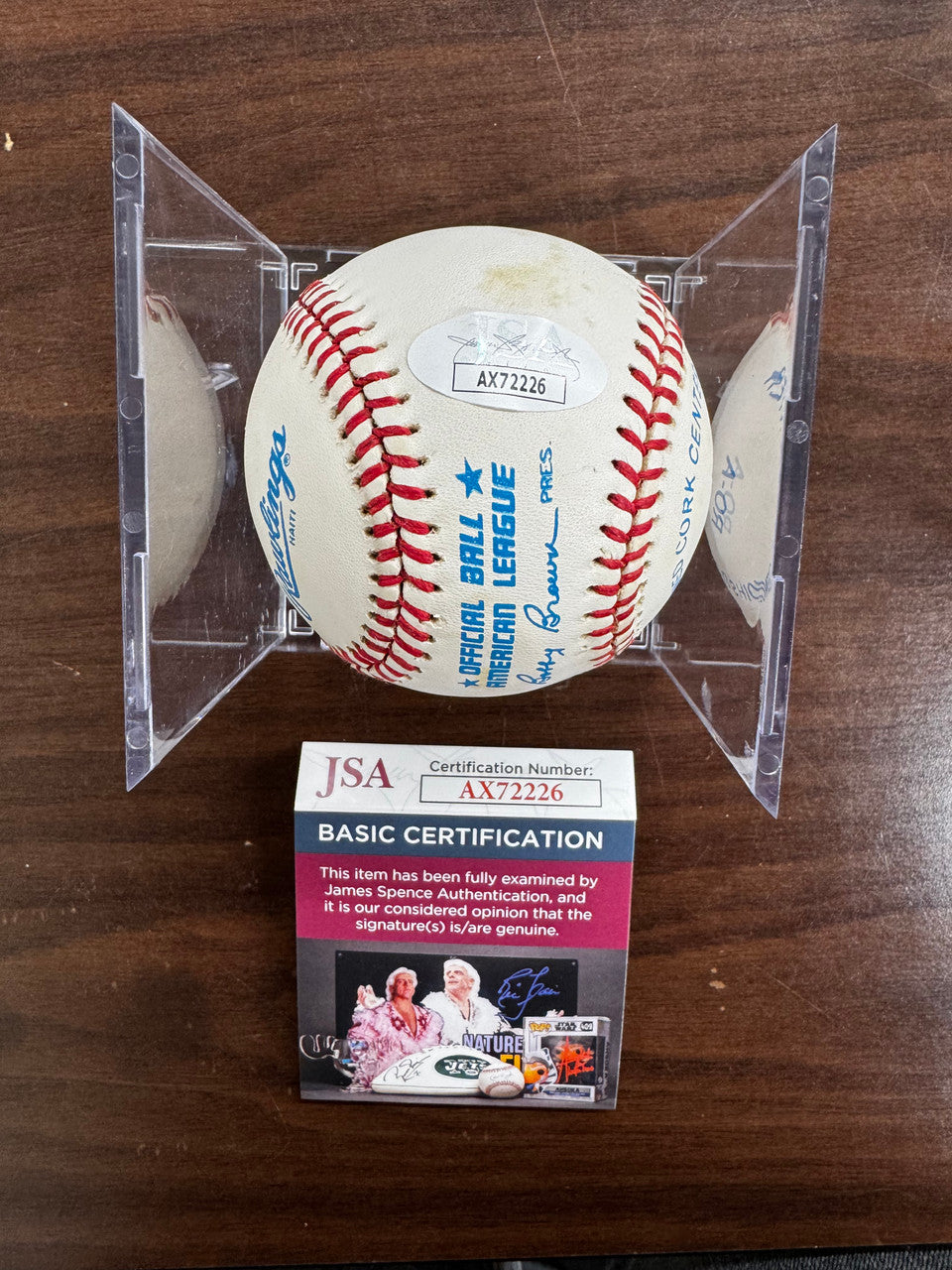 Billy Williams Signed Autographed Rawlings OAL Baseball JSA *226