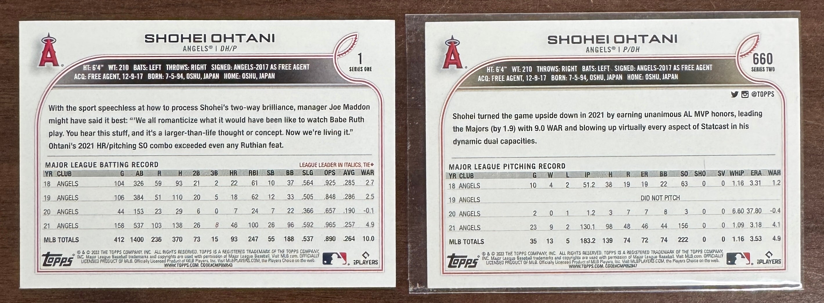 2022 Topps Series 1 & 2 Baseball Set Complete (660) NM