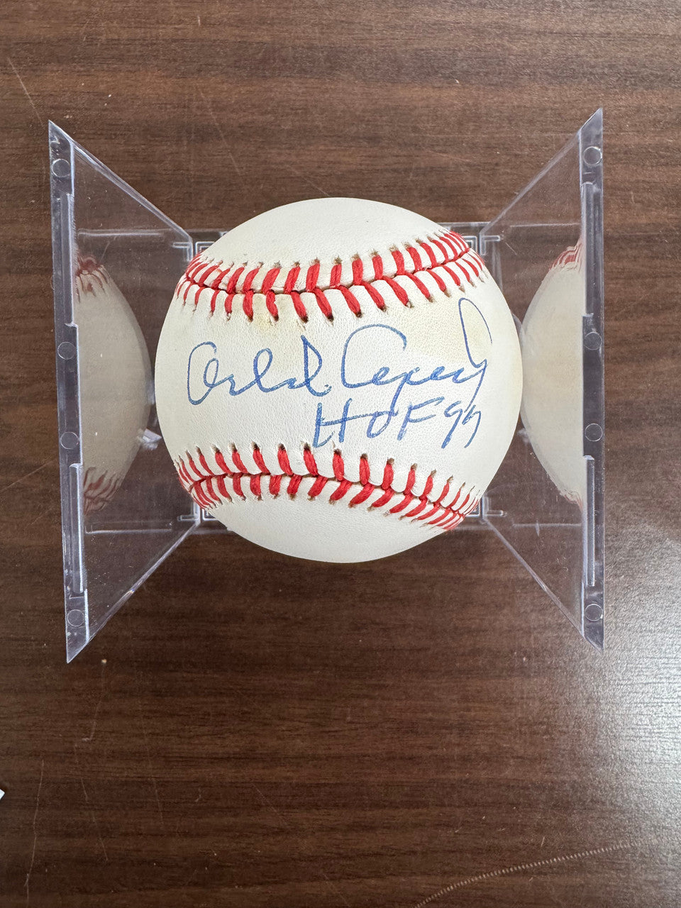 Orlando Cepeda Signed Autographed Rawlings ONL Baseball JSA *221