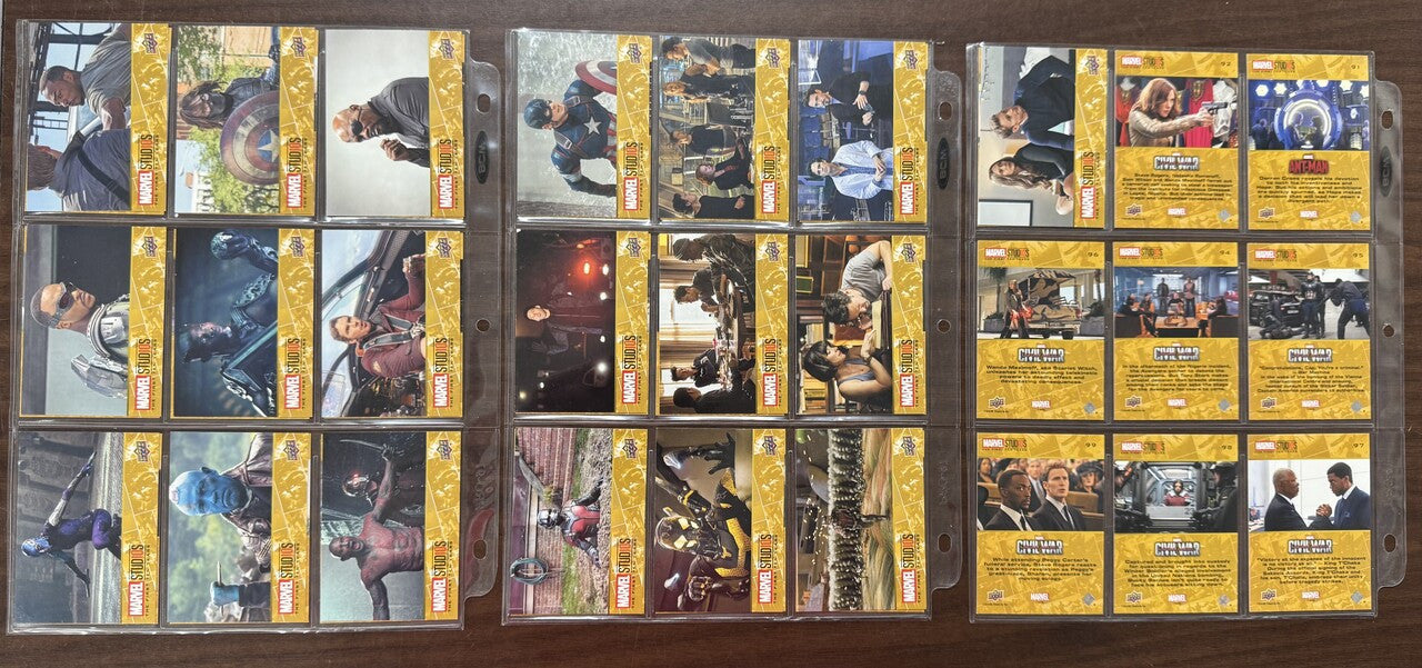 2019 Upper Deck Marvel Studios The First Ten Years Complete Set (100)
