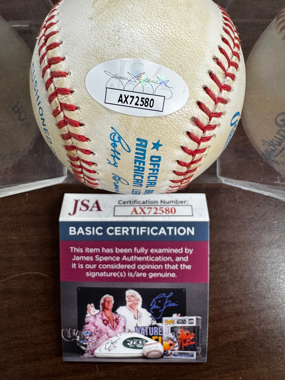 Nolan Ryan Signed Autographed Rawlings OAL Baseball JSA *580