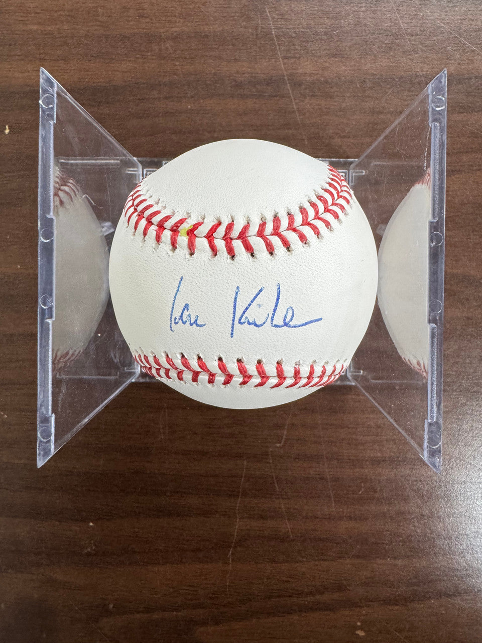 Ian Kinsler Signed Autographed Rawlings OML Baseball MLB