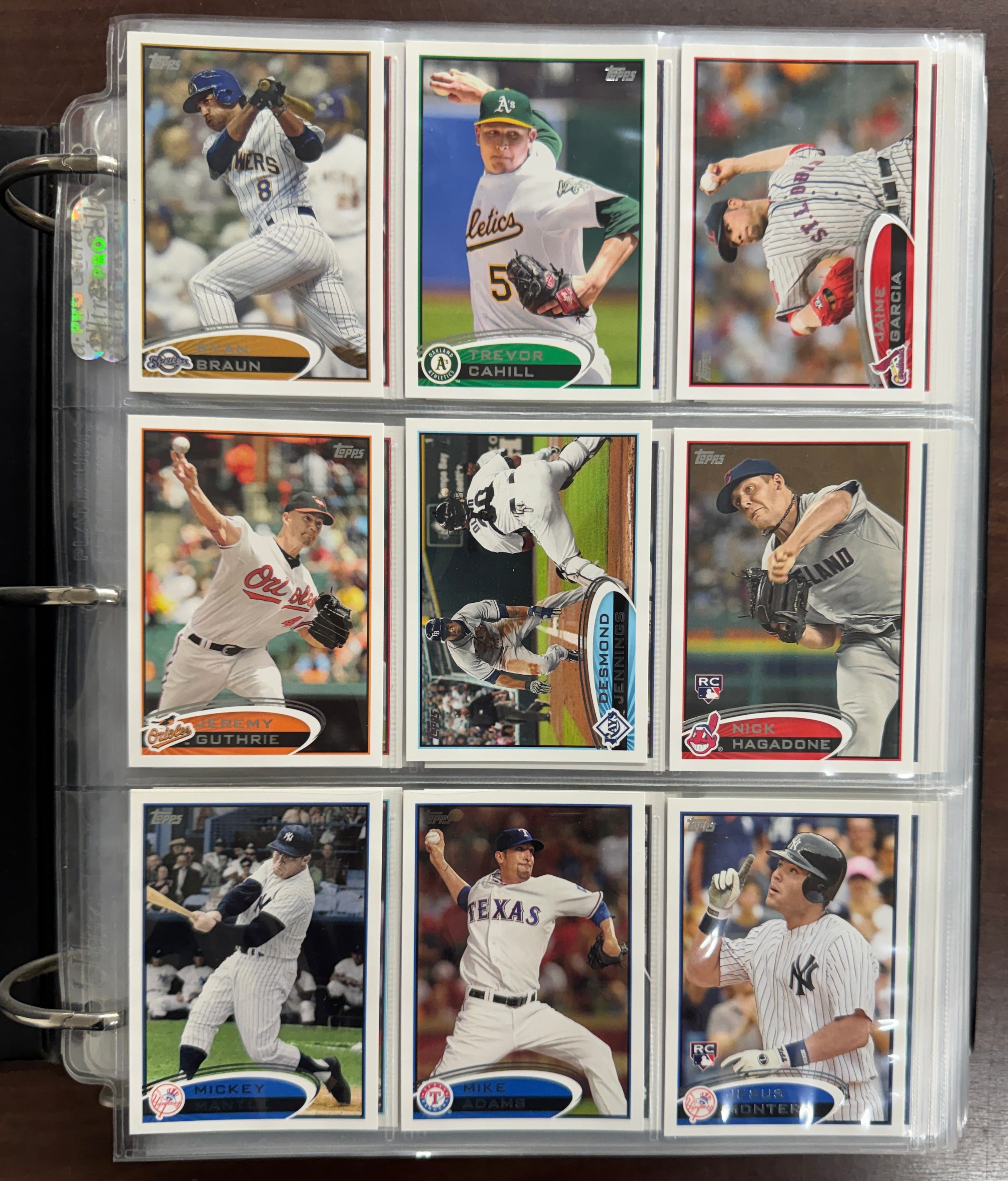 2012 Topps Baseball Set with Topps Binder NM