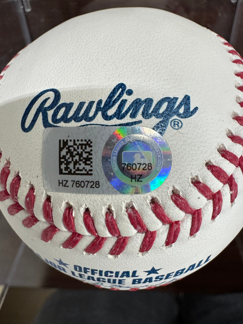 Ian Kinsler Signed Autographed Rawlings OML Baseball MLB