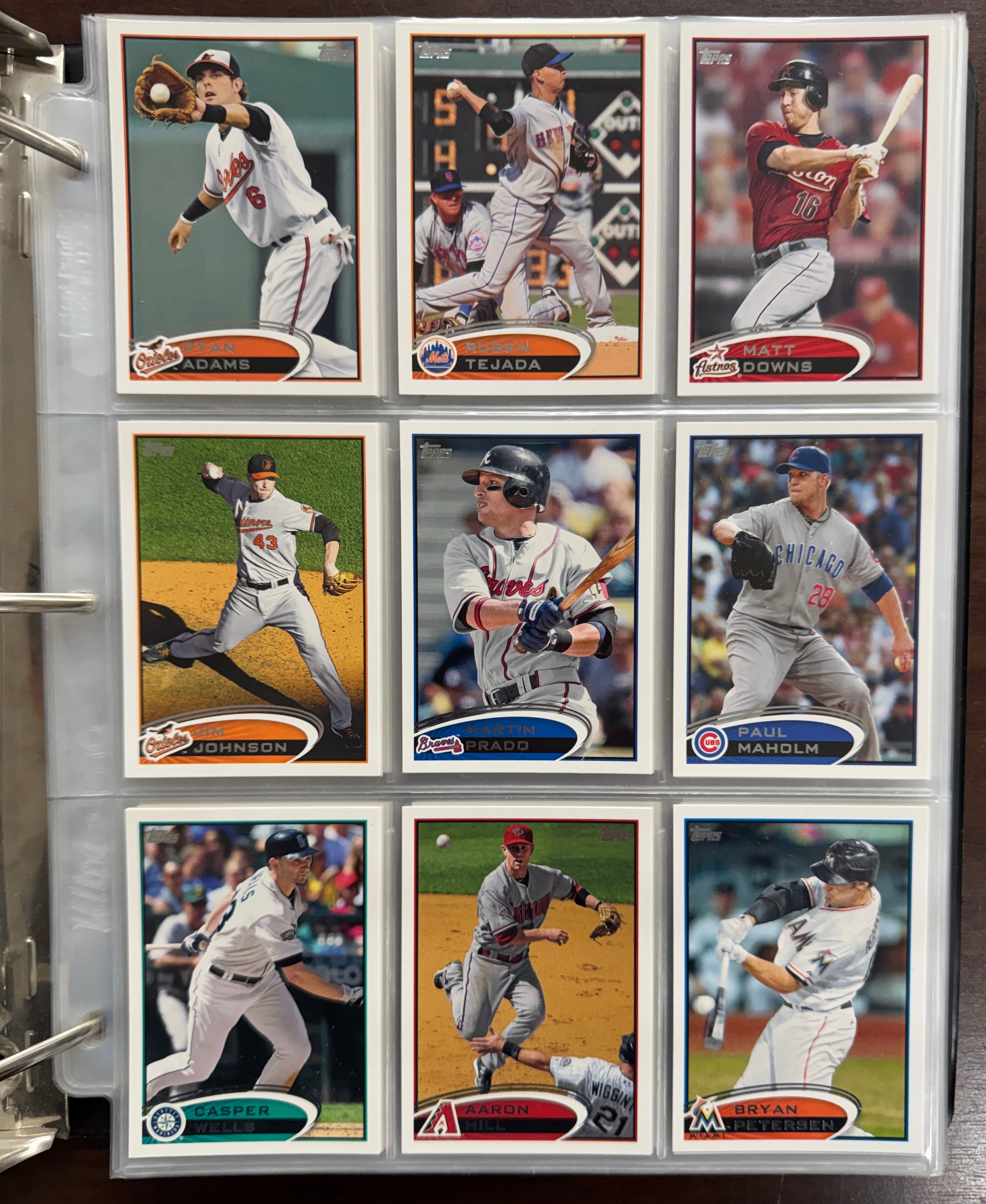 2012 Topps Baseball Set with Topps Binder NM