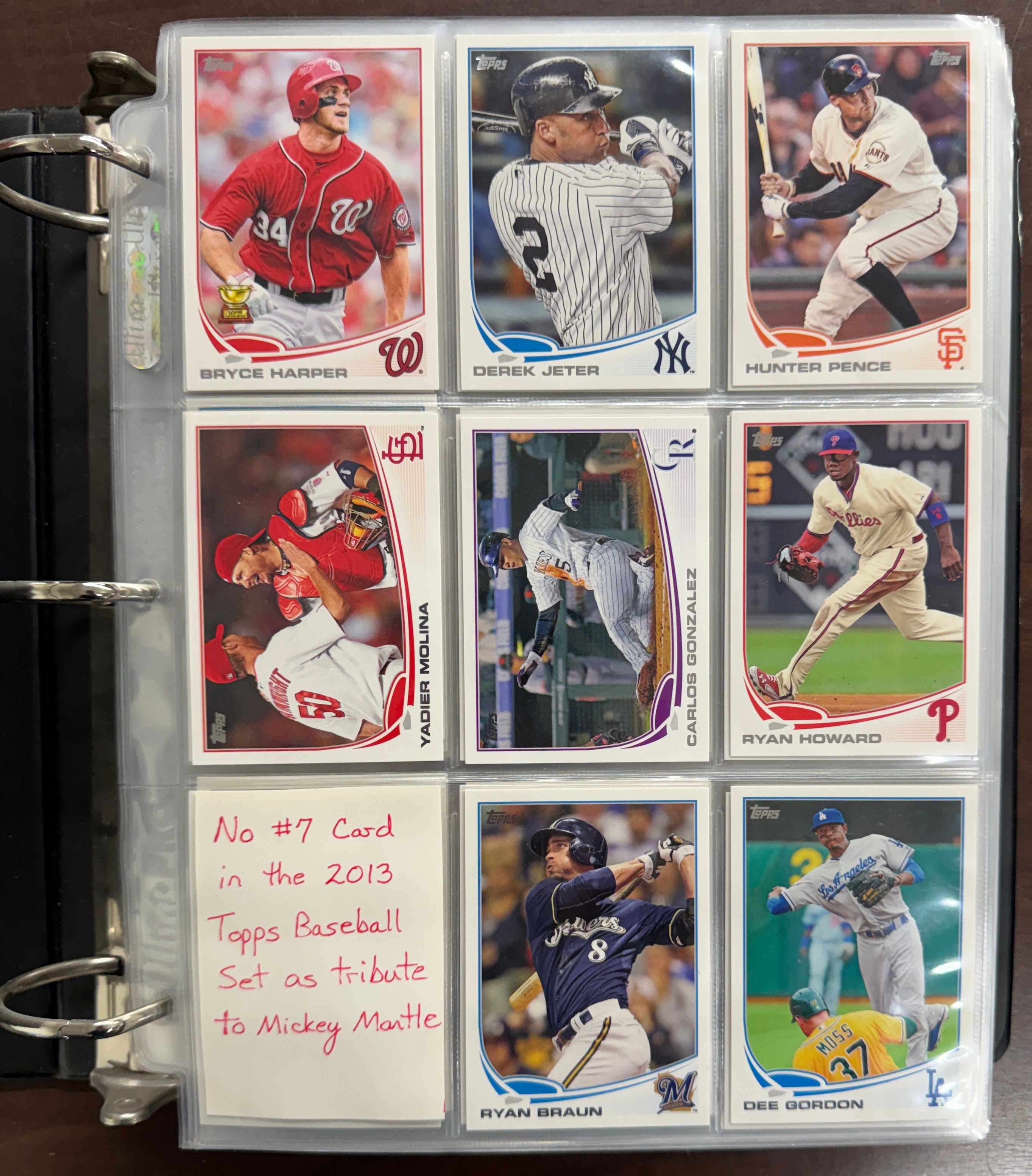 2013 Topps Baseball Set with Topps Binder NM