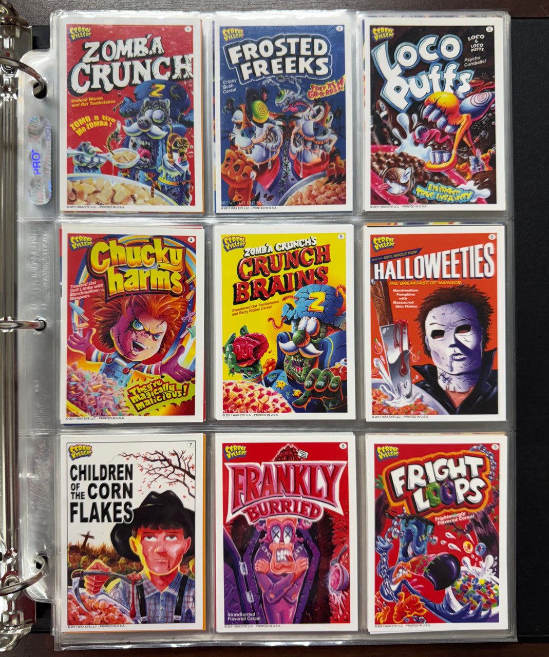 2011/12 Wax Eye Cereal Killers Series 1-2 Complete Sets (110)
