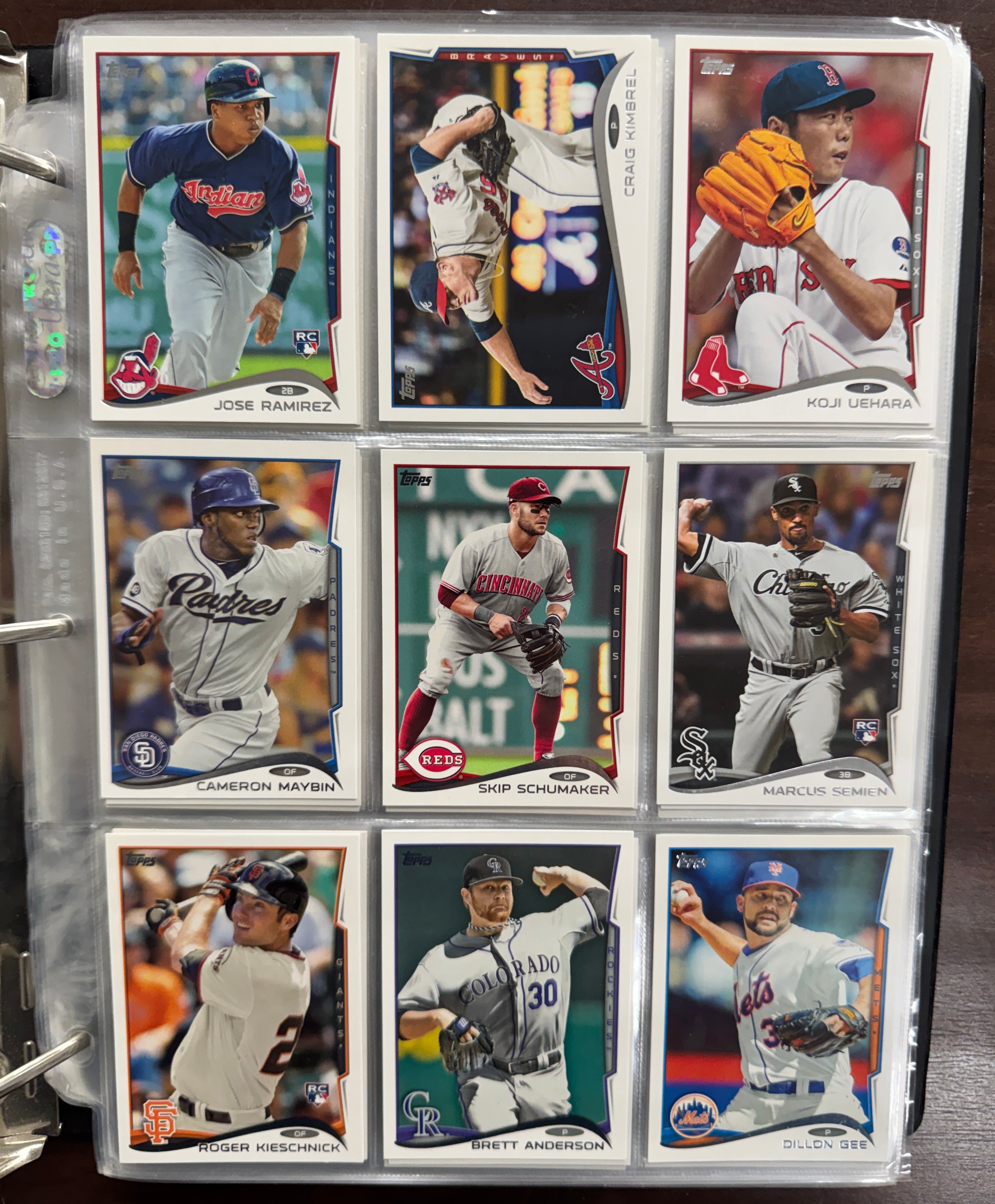 2014 Topps Baseball Set with Topps Binder NM