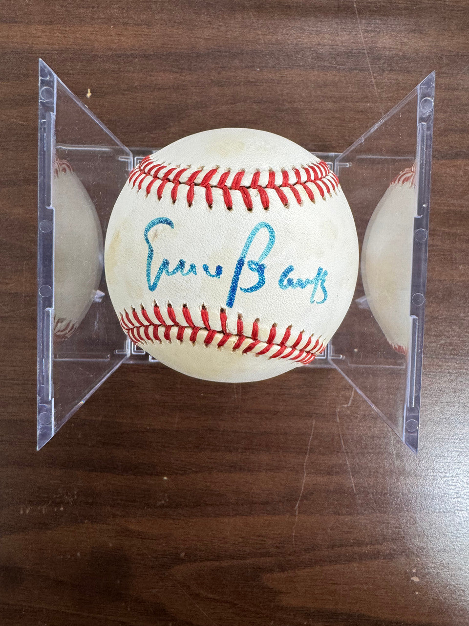 Ernie Banks Signed Autographed Rawlings ONL Baseball JSA *235