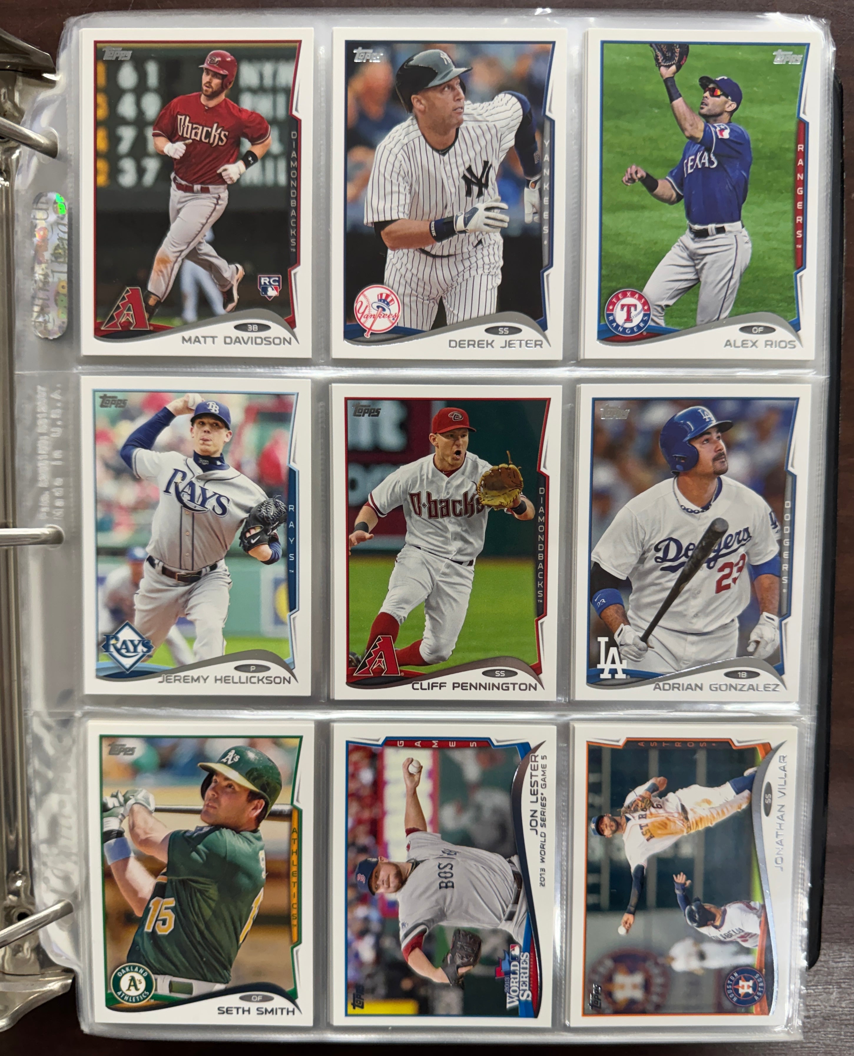 2014 Topps Baseball Set with Topps Binder NM