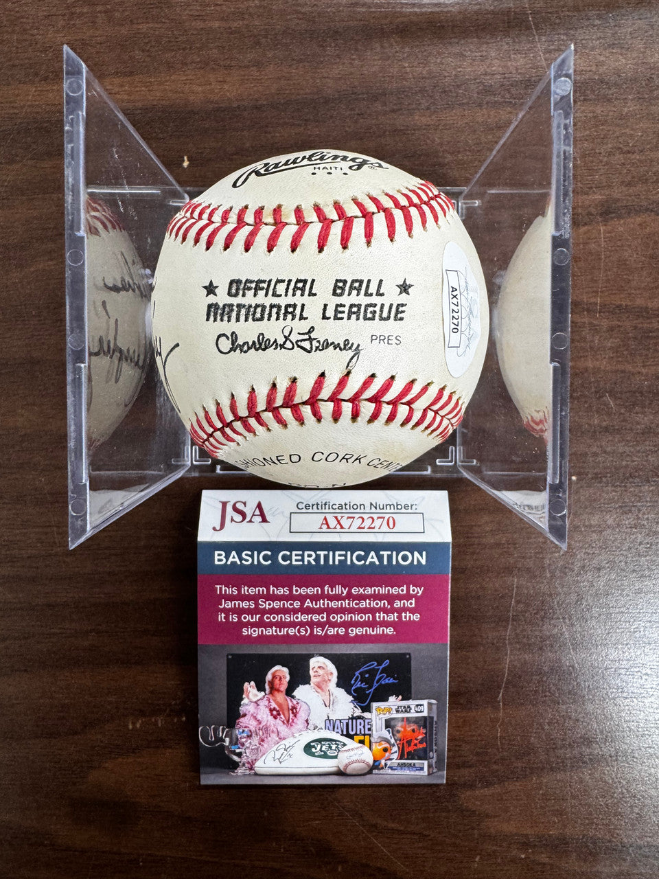 Dale Murphy Signed Autographed Inscribed Rawlings ONL Baseball JSA *270