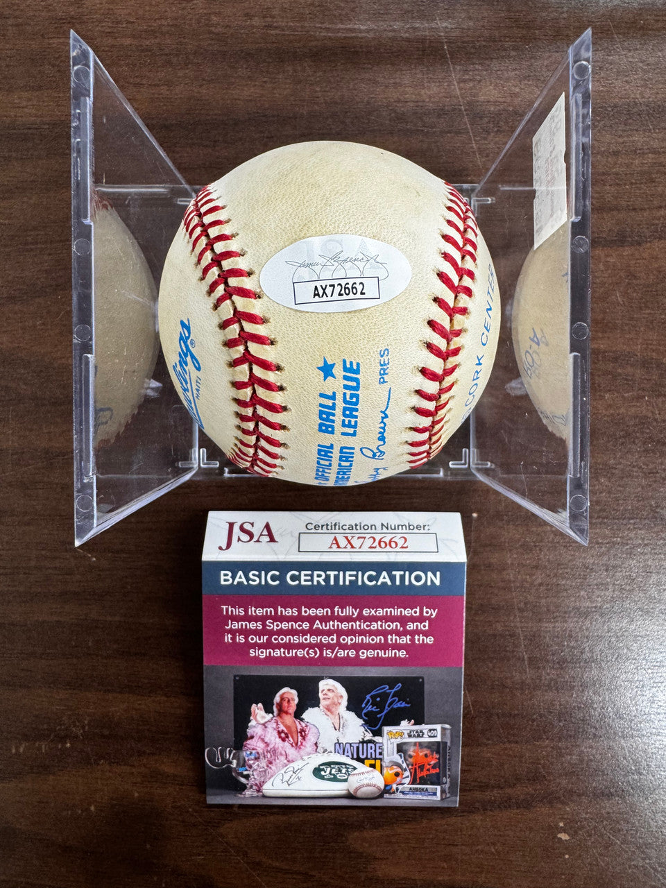 Whitey Ford Signed Autographed Rawlings OAL Baseball JSA *662