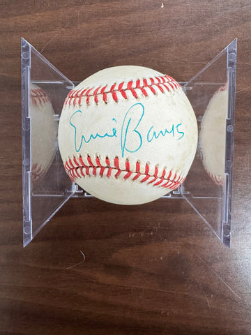 Ernie Banks Signed Autographed Rawlings ONL Baseball JSA *237