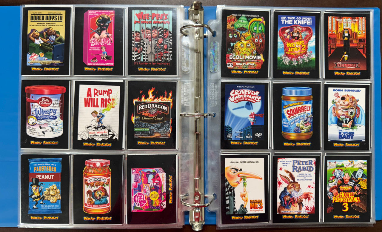 Topps Wacky Packages Card Sets, 1991, 2008 Series 1, 2018 Go To The Movies