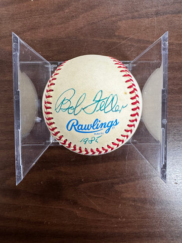 Bob Feller Signed Autographed Rawlings OAL Baseball JSA *269