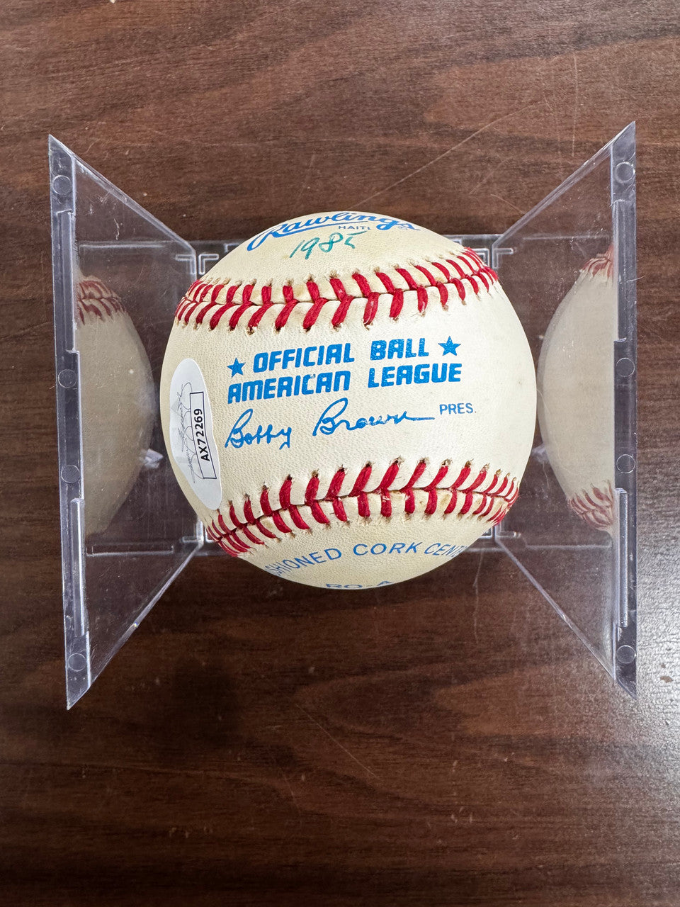 Bob Feller Signed Autographed Rawlings OAL Baseball JSA *269