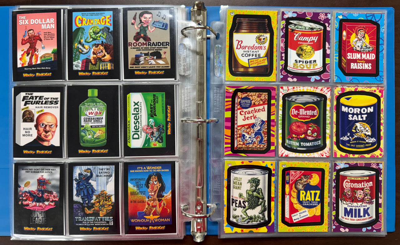 Topps Wacky Packages Card Sets, 1991, 2008 Series 1, 2018 Go To The Movies