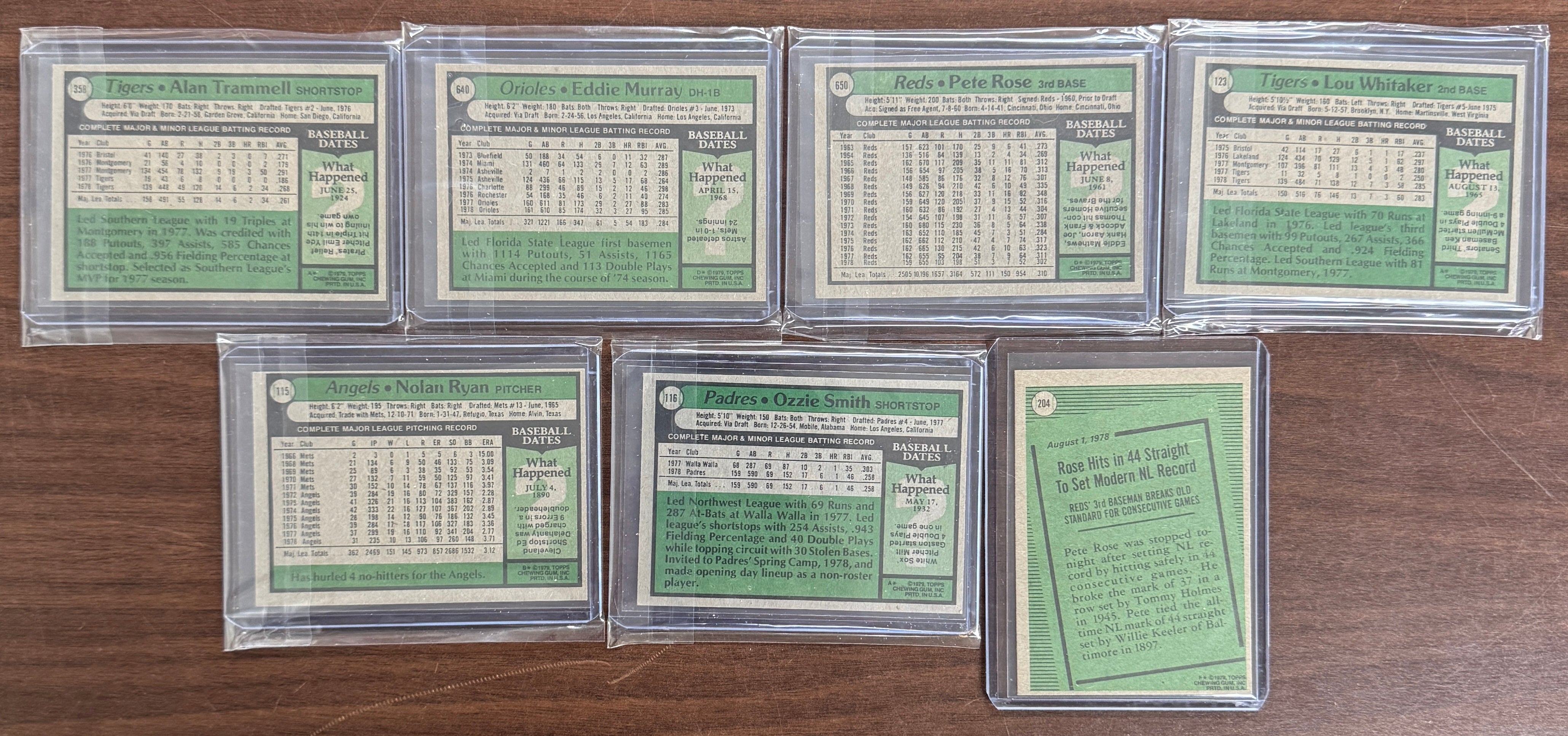 1979 Topps Baseball Complete Set (726) NM Sleeved