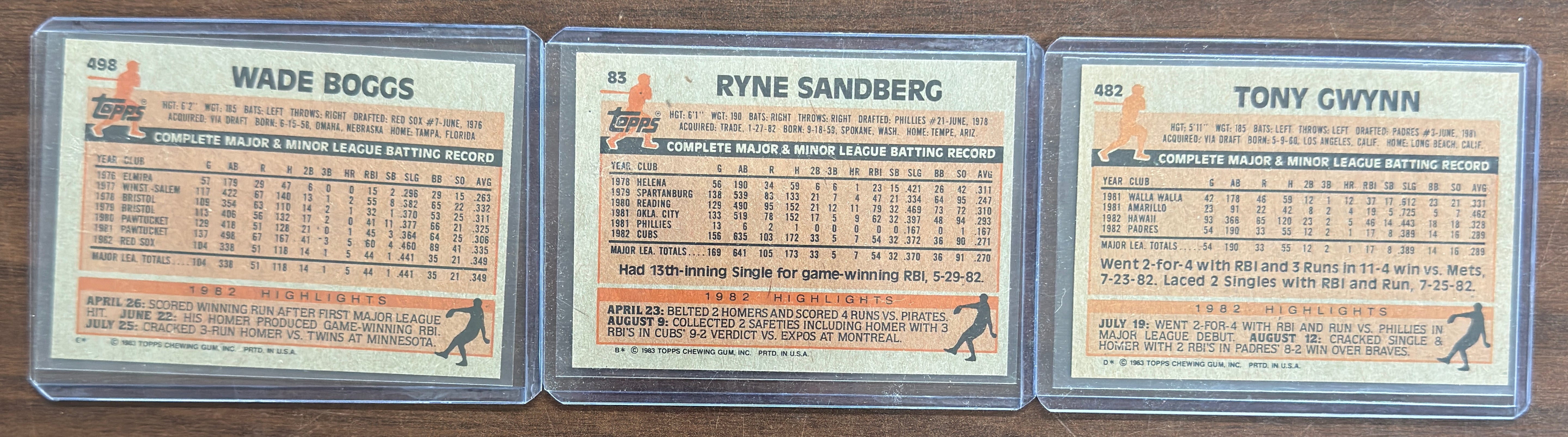 1983 Topps Baseball Complete Set NM