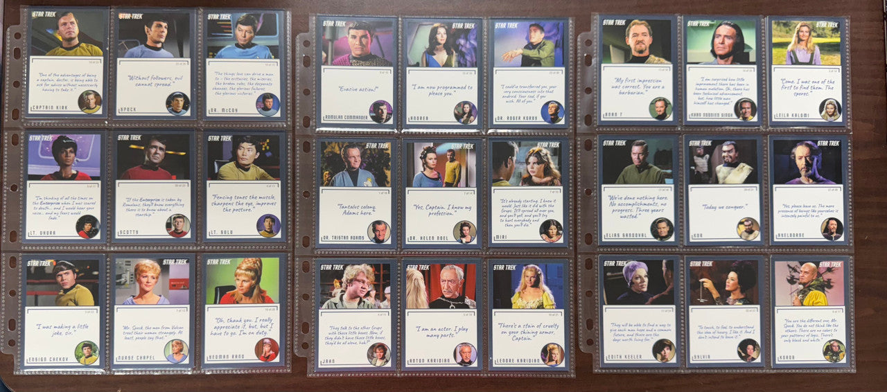 2020 Rittenhouse Star Trek TOS Archives and Inscriptions Complete Set (98)
