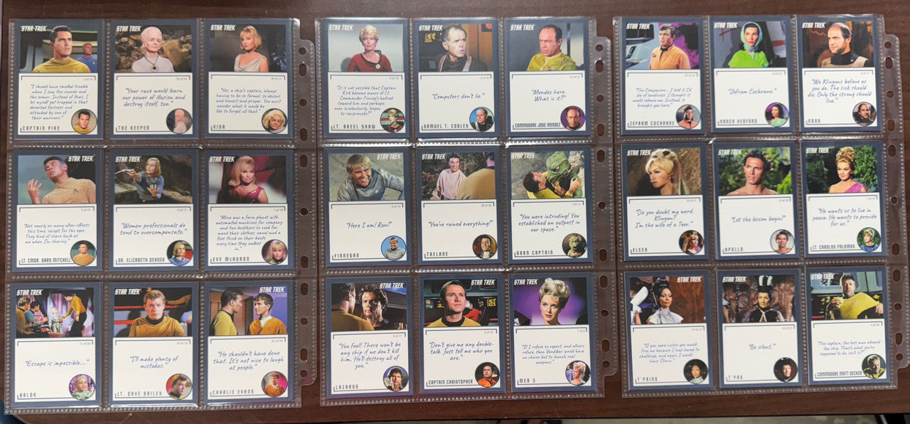 2020 Rittenhouse Star Trek TOS Archives and Inscriptions Complete Set (98)