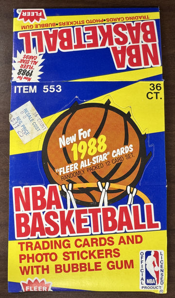 1988/89 Fleer Basketball Empty Wax Box