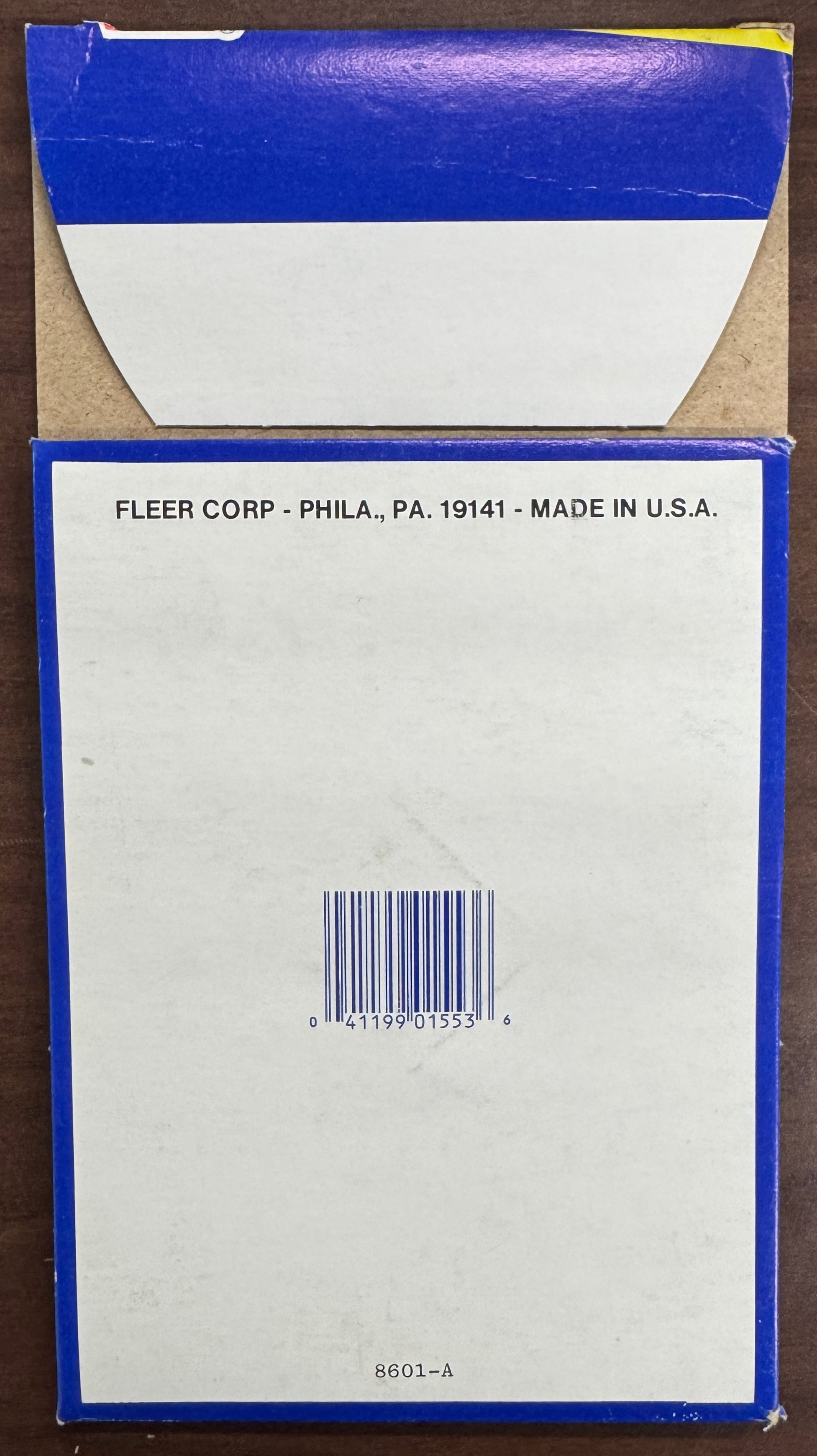 1988/89 Fleer Basketball Empty Wax Box