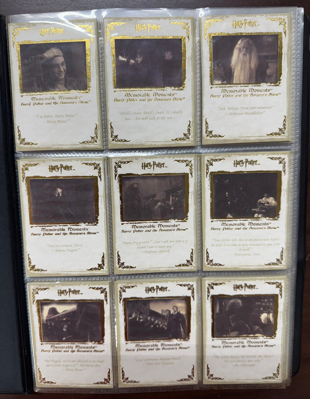 2006/09 Artbox Harry Potter Memorable Momments Series 1-2 Complete Sets (144)