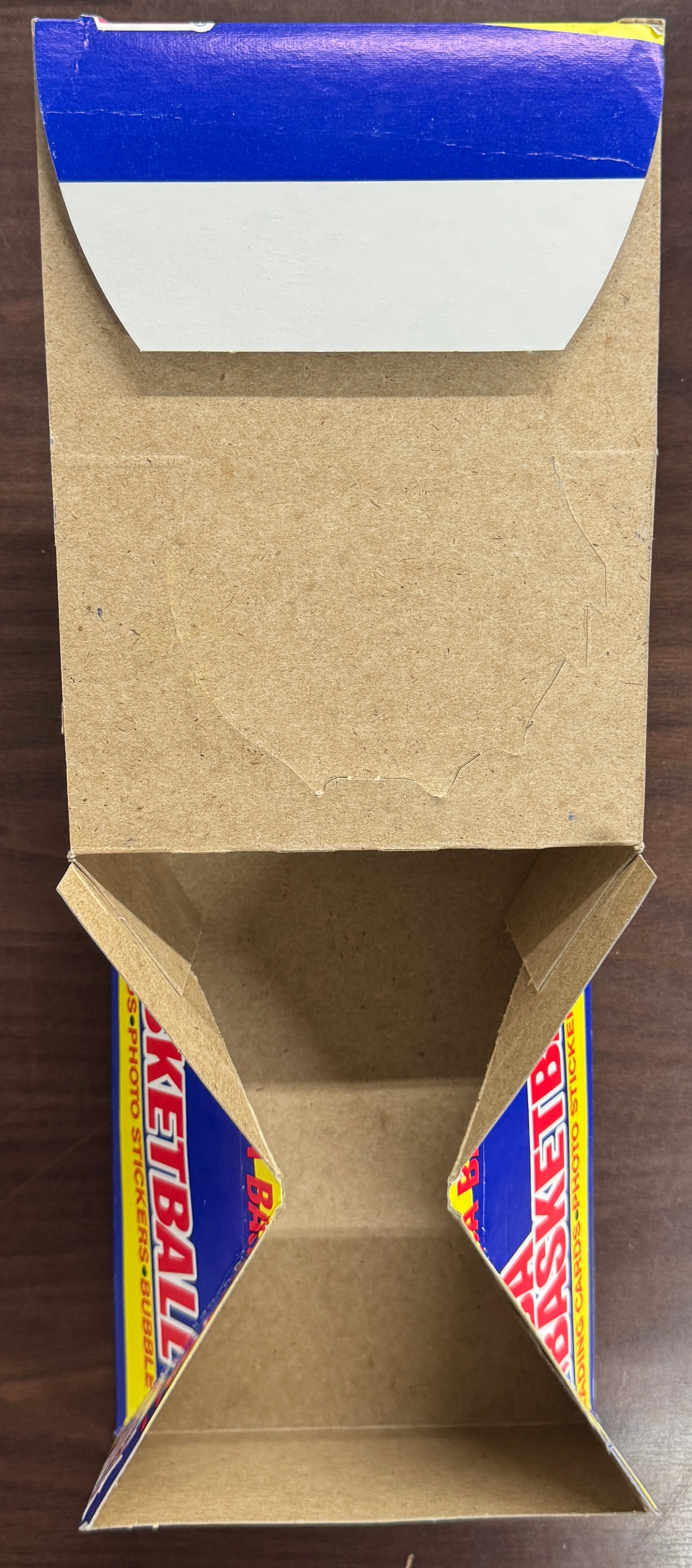 1988/89 Fleer Basketball Empty Wax Box