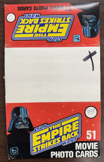 1980 Topps Star Wars Empire Strikes Back Movie Cards Empty Wax Box