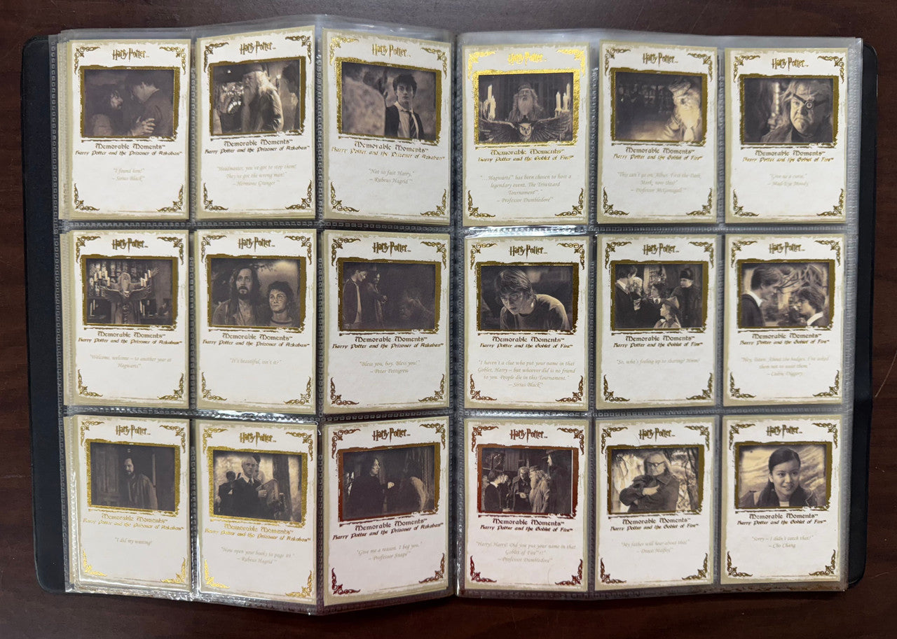 2006/09 Artbox Harry Potter Memorable Momments Series 1-2 Complete Sets (144)