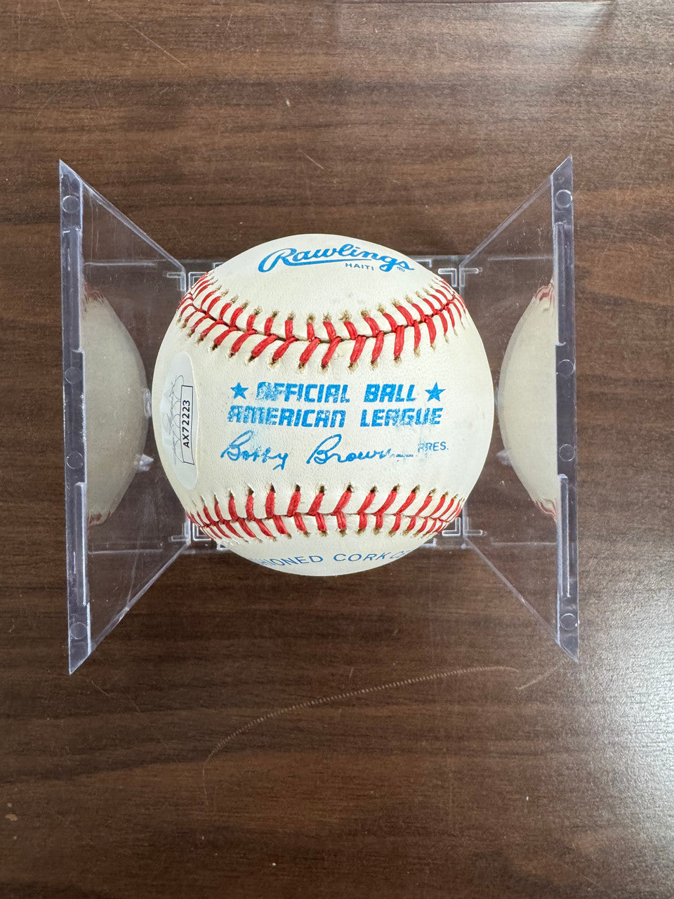 Lou Boudreau Signed Autographed Rawlings OAL Baseball JSA *223