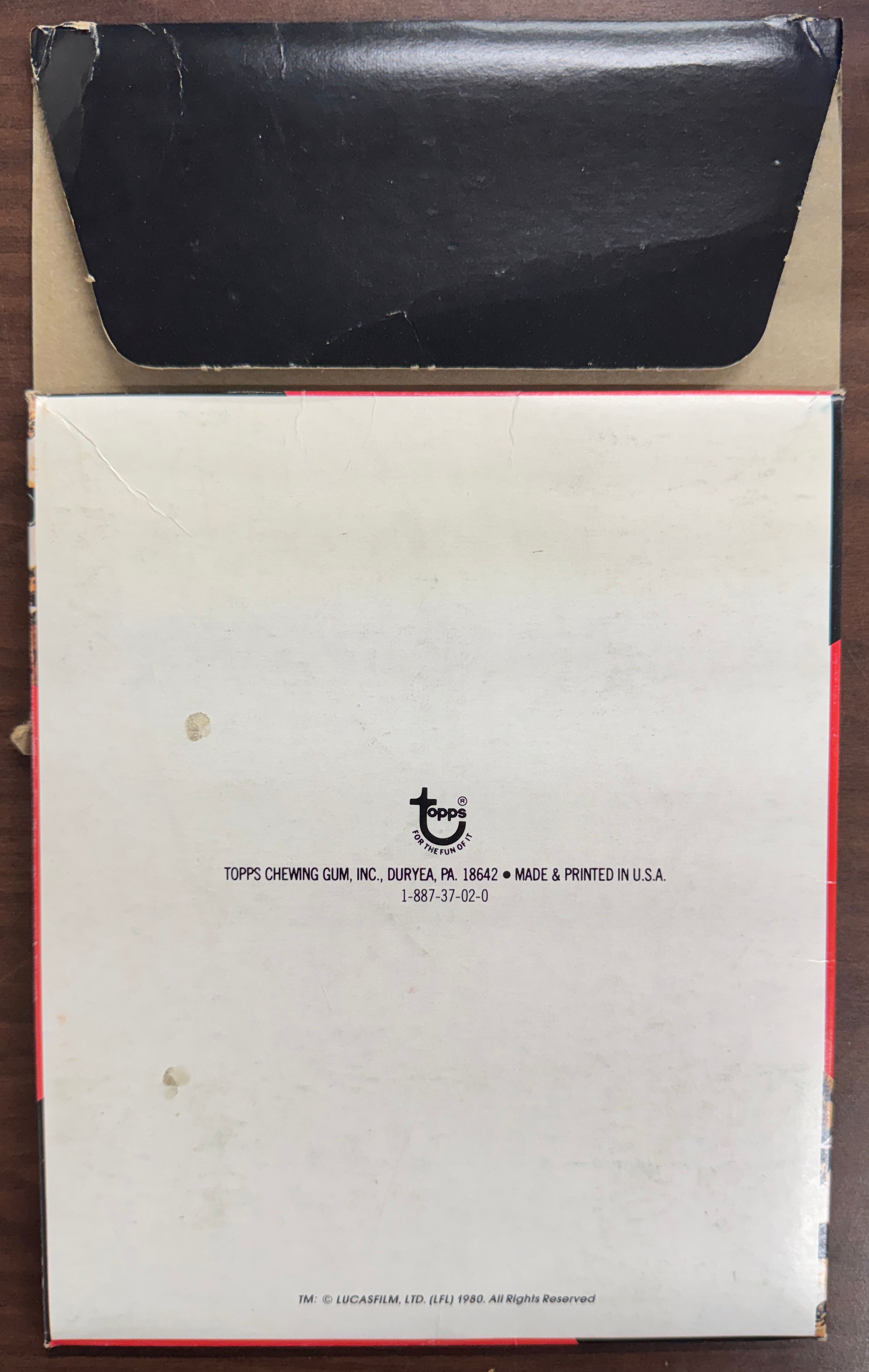 1980 Topps Star Wars Empire Strikes Back Movie Cards Empty Wax Box