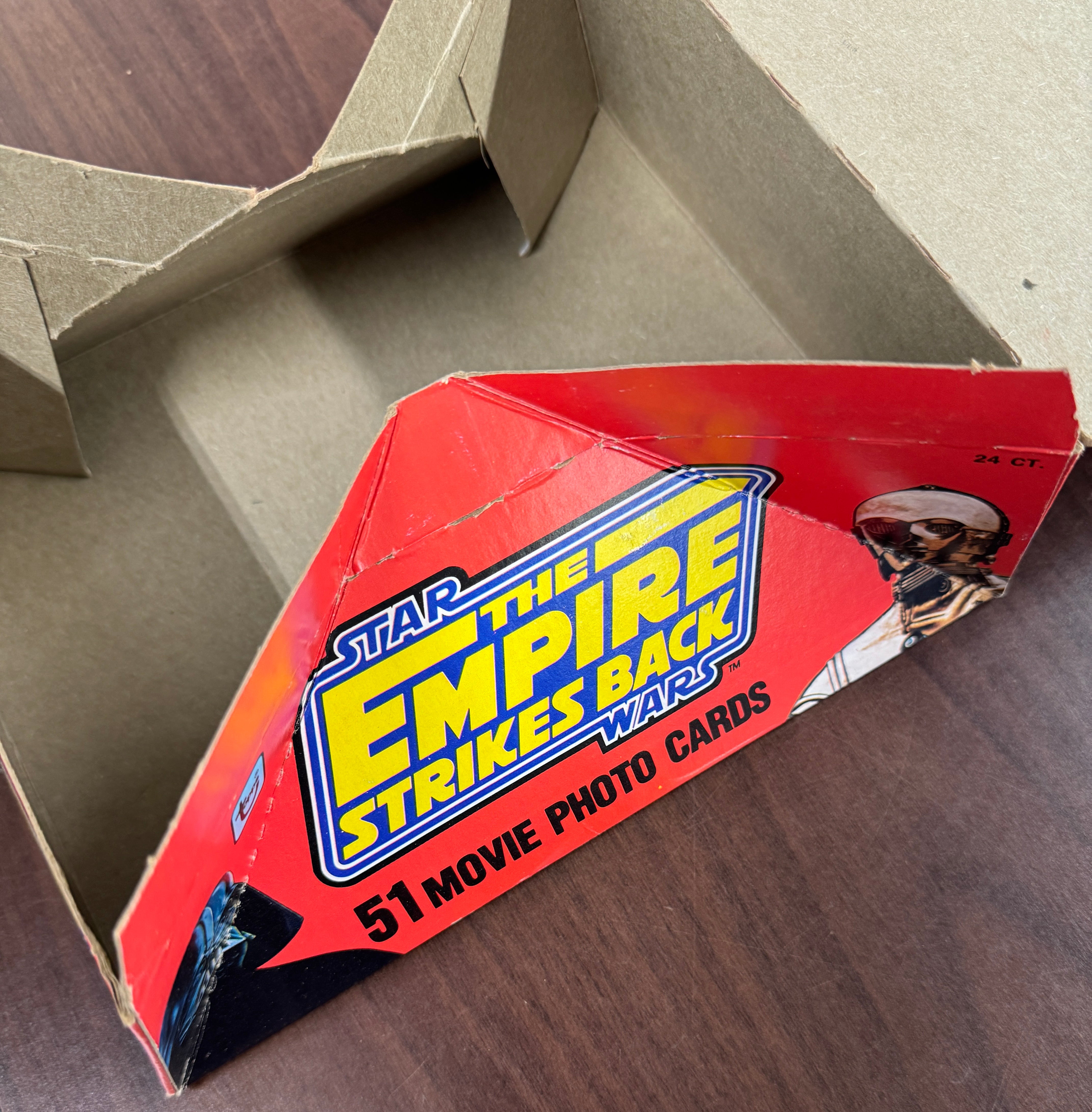 1980 Topps Star Wars Empire Strikes Back Movie Cards Empty Wax Box