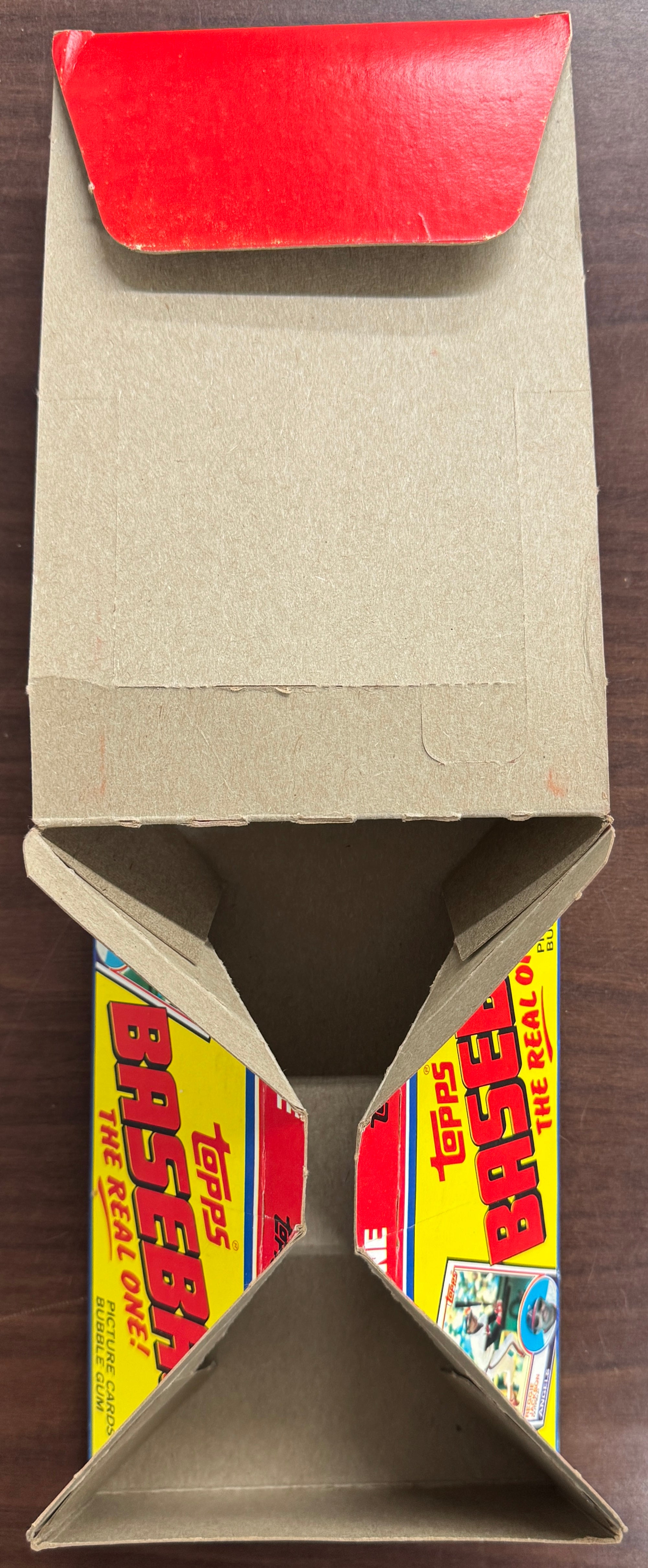 1983 Topps Baseball Empty Wax Box Bazooka Michigan Box