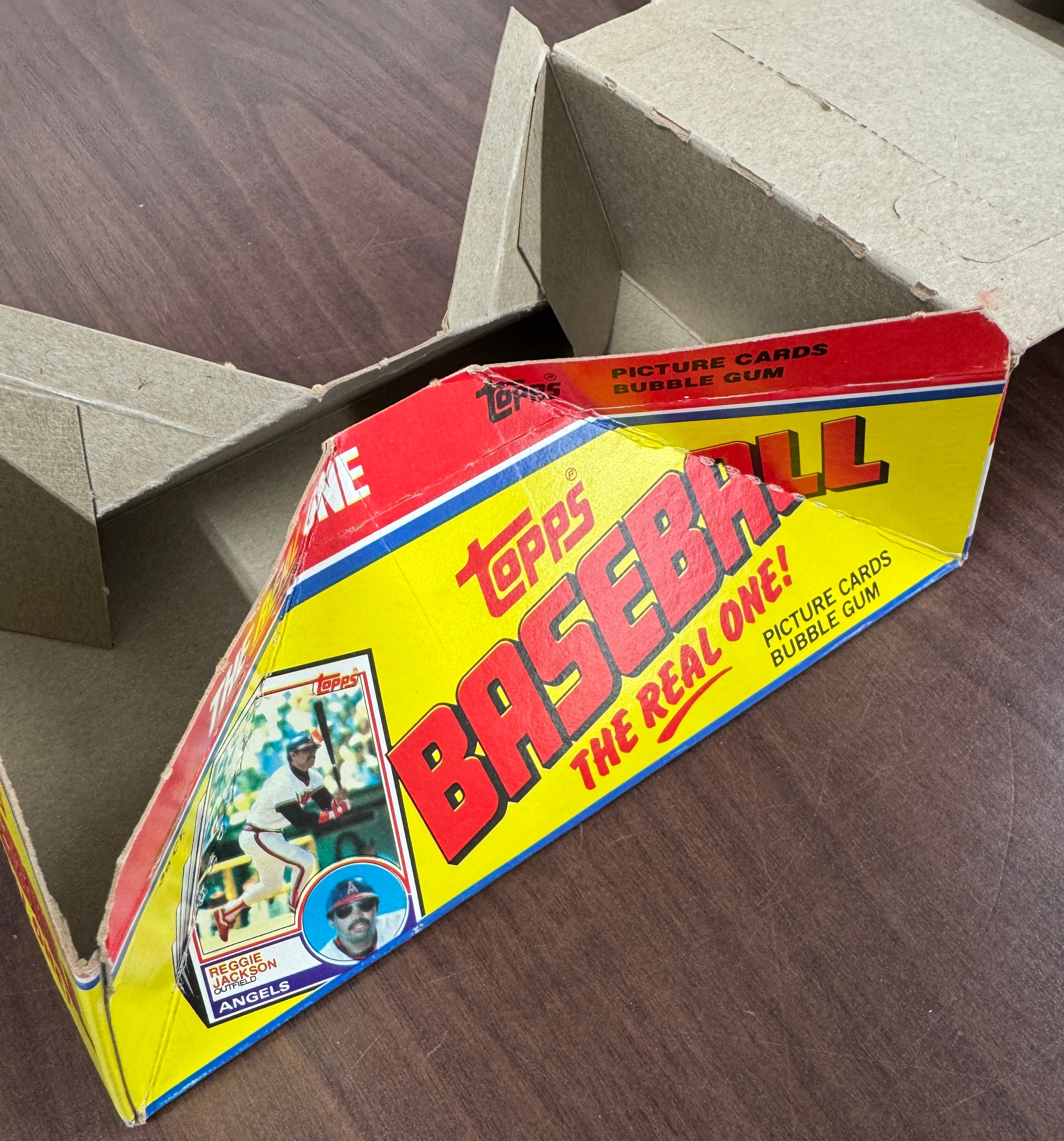 1983 Topps Baseball Empty Wax Box Bazooka Michigan Box