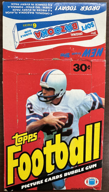 1981 Topps Football Empty Wax Box