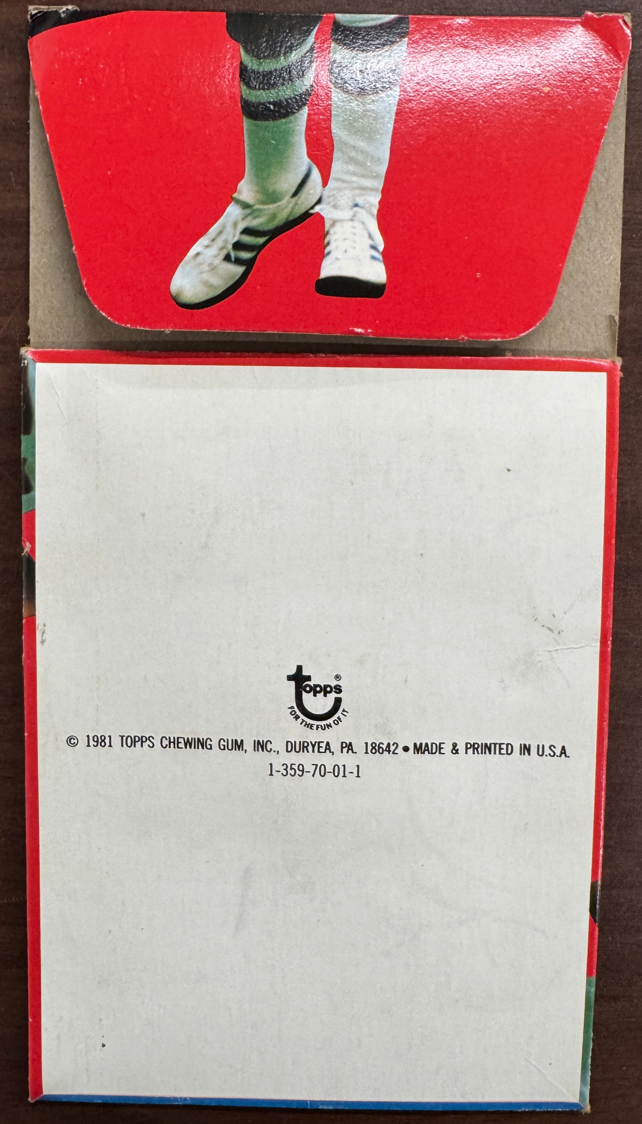 1981 Topps Football Empty Wax Box