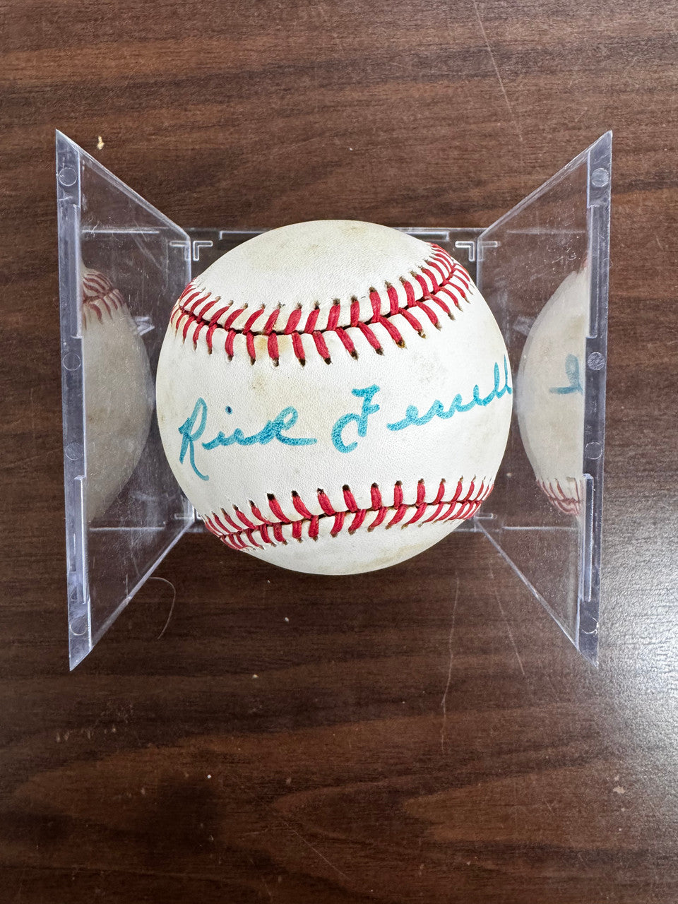 Rick Ferrell Signed Autographed Rawlings OAL Baseball JSA