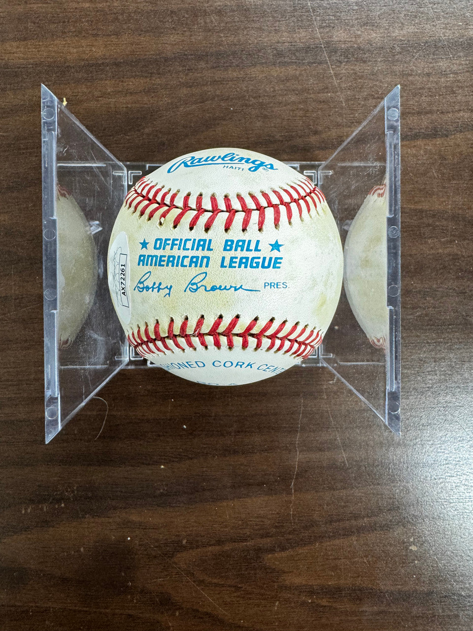 Rick Ferrell Signed Autographed Rawlings OAL Baseball JSA