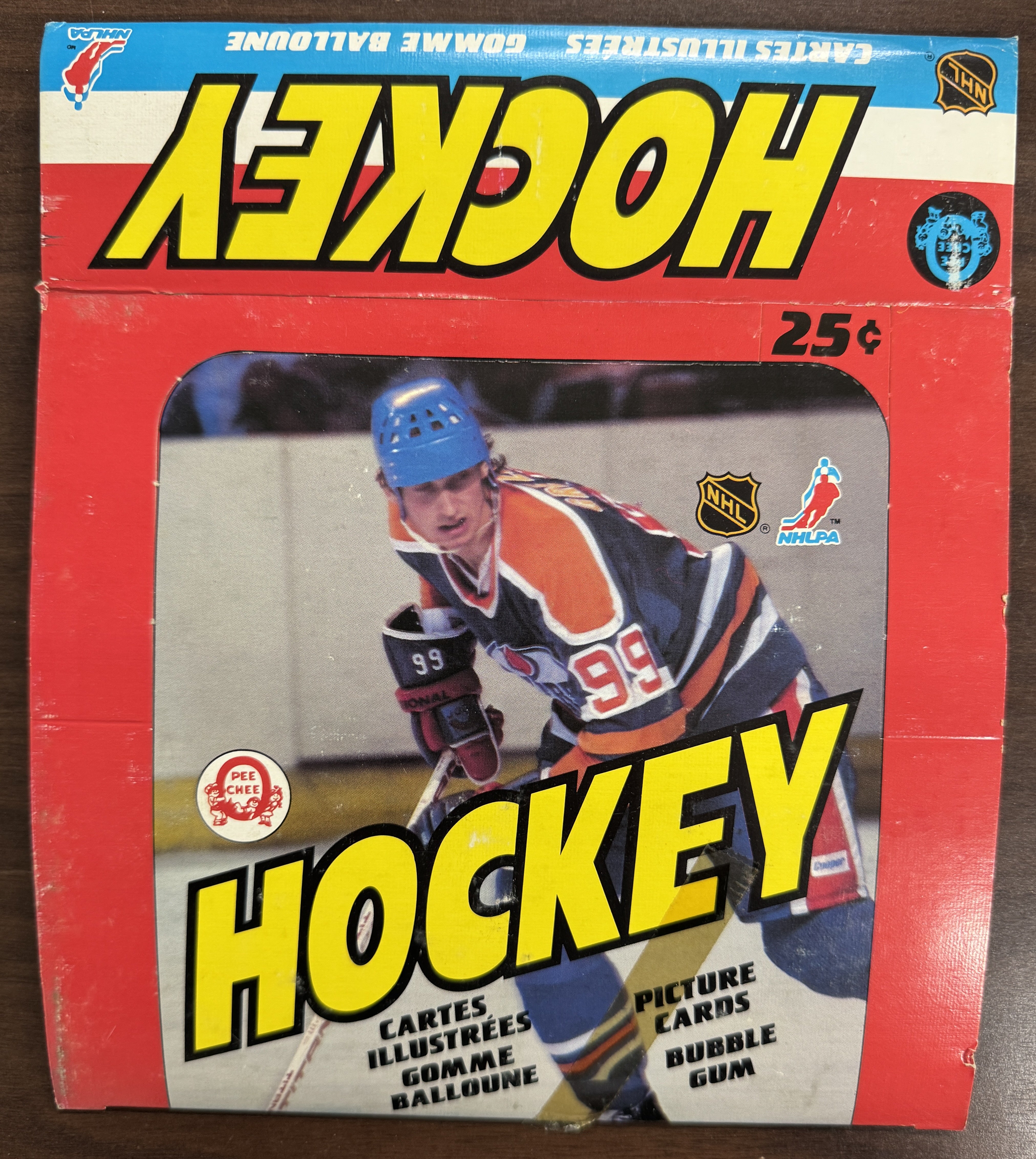 1982/83 O-Pee-Chee Hockey Empty Wax Box