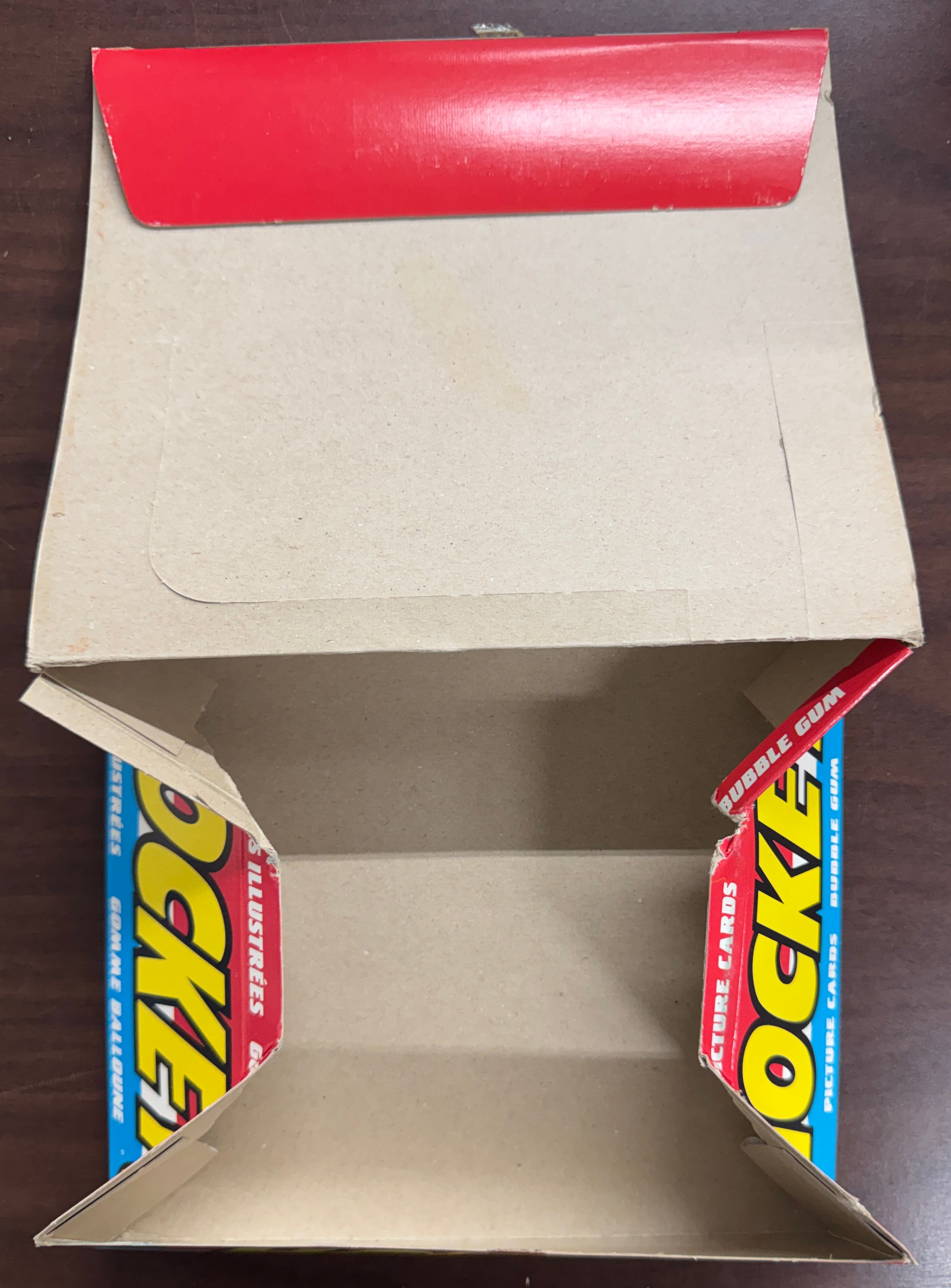 1982/83 O-Pee-Chee Hockey Empty Wax Box