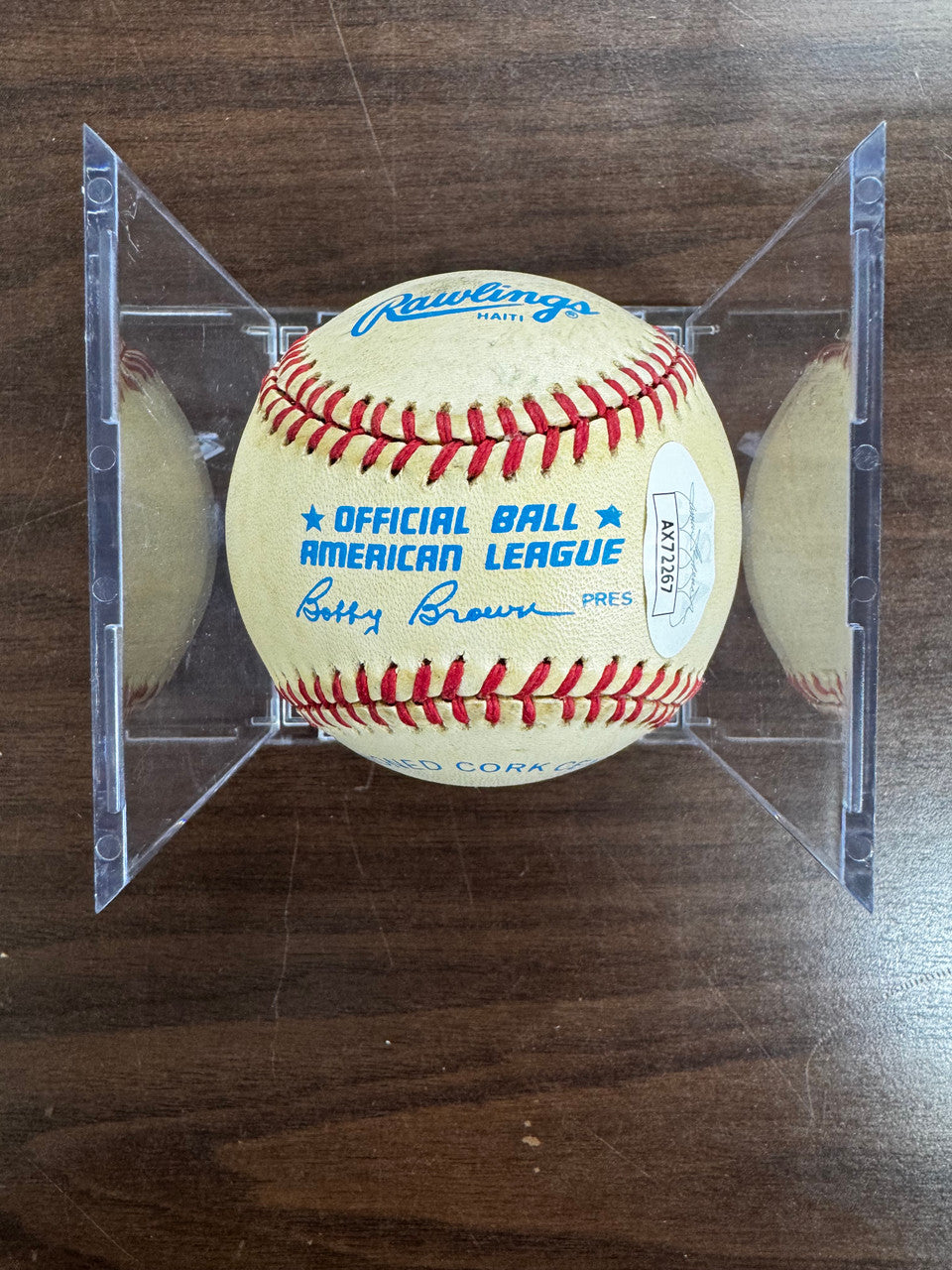 Fergie Jenkins Signed Autographed Rawlings OAL Baseball JSA *267