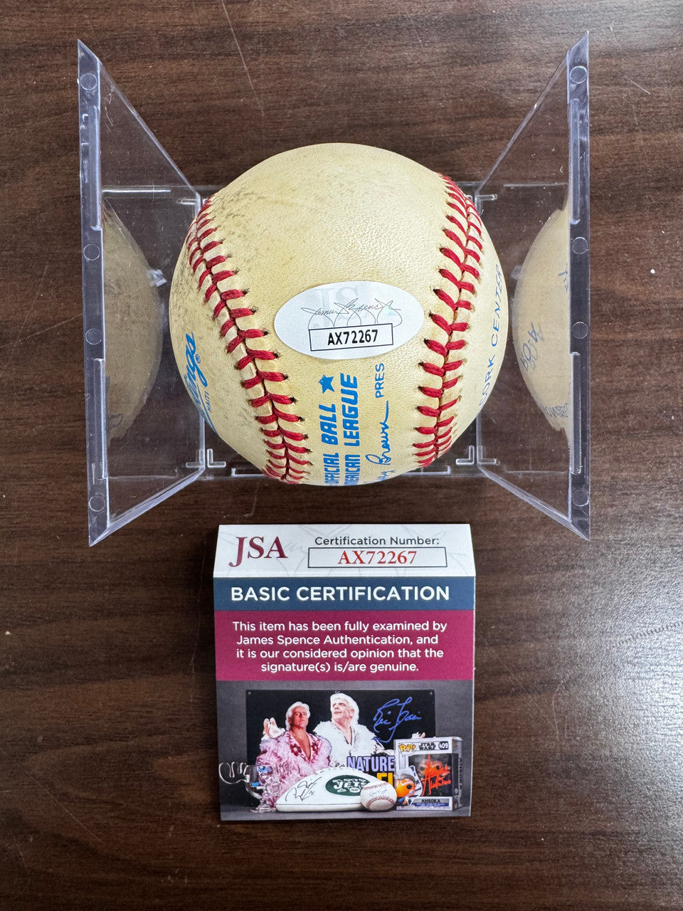 Fergie Jenkins Signed Autographed Rawlings OAL Baseball JSA *267