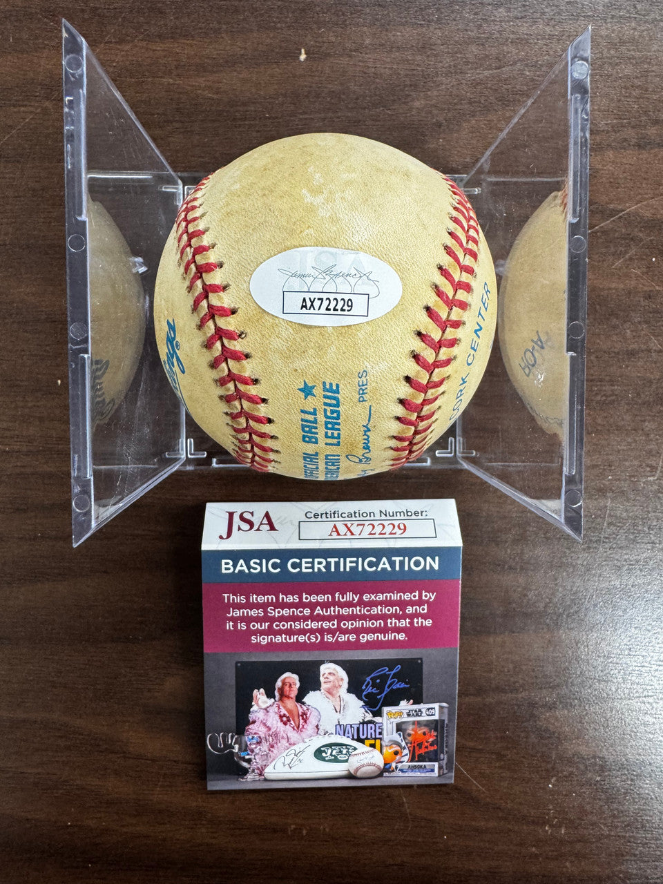 Dennis Eckersley Signed Autographed Rawlings OAL Baseball JSA *229